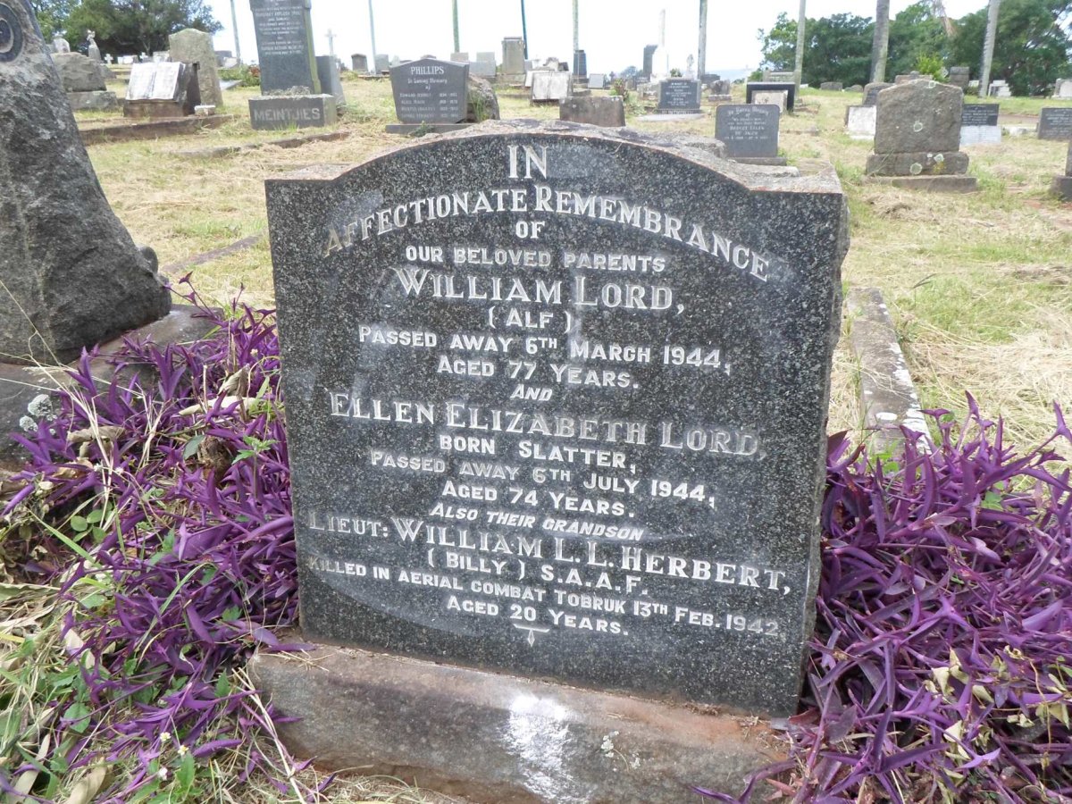 LORD William -1944 &amp; Ellen Elizabeth SLATTER -1944 :: HERBERT William L.L. -1942