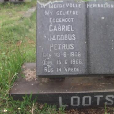 LOOTS Gabriel Jacobus Petrus 1909-1966