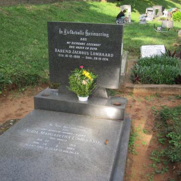 LOMBAARD Barend Jacobus 1908-1974 &amp; Alida Margaretha MENTZ 1915-1985