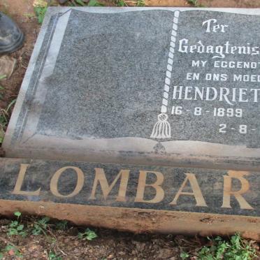 LOMBARD Hendrietta 1899-1974