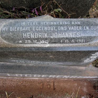 LOGGERENBERG Hendrik Johannes, van 1919-1981