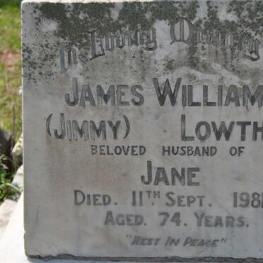 LOWTHER James William -1981