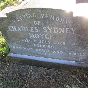 MOYCE Charles Sydney -1978