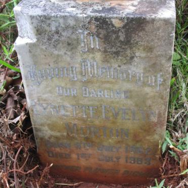 MORTON Lynette Evelyn 1962-1963
