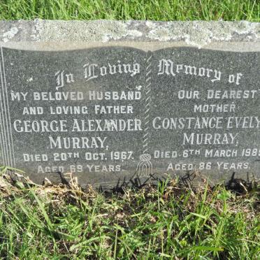 MURRAY George Alexander -1967 &amp; Constance Evelyn -1989