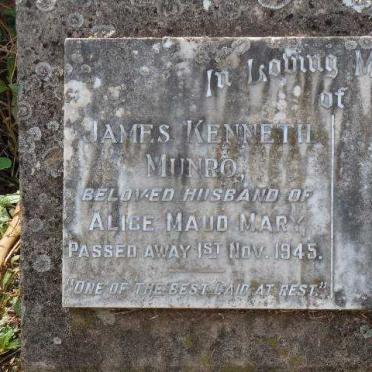 MUNRO James Kenneth -1945