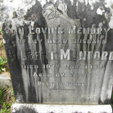 MUNFORD Gilbert -1934 :: MUNFORD Ellen Elizabeth -1968