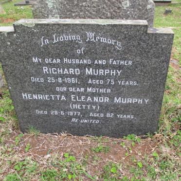 MURPHY Richard -1961 &amp; Henrietta Eleanor -1977