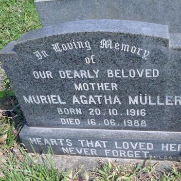MULLER Muriel Agatha 1916-1988