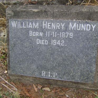 MUNDY William Henry 1879-1942