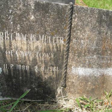MULLER Rbt. Wm. Jn. 1888-1961 &amp; M. Norah 1895-1987