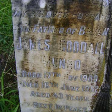 MUNRO James Goodall 1909-1952