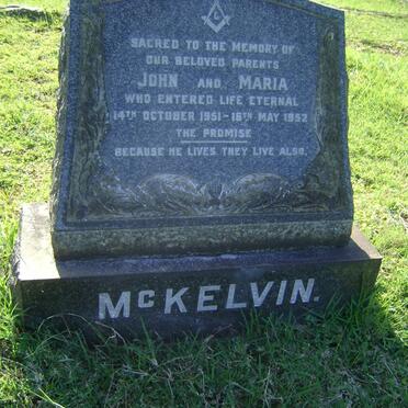 McKELVIN John -1951 &amp; Maria -1952