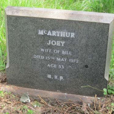 McARTHUR Joey -1972