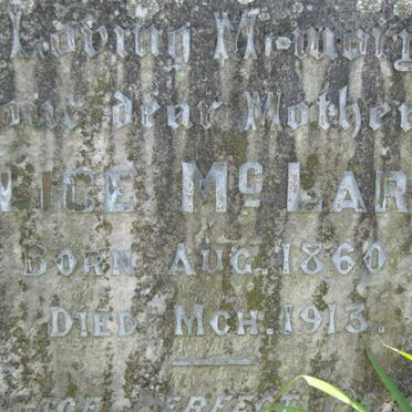 McLAREN Alice 1860-1913