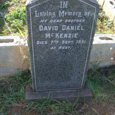 McKENZIE David Daniel -1951