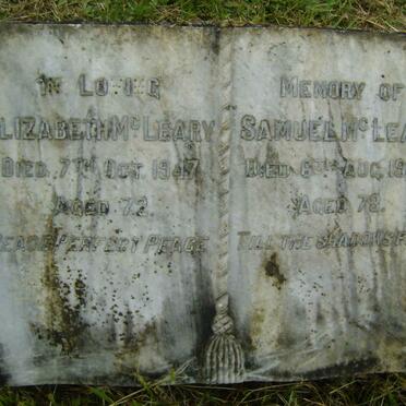McLEARY Samuel -1949 &amp; Elizabeth -1947