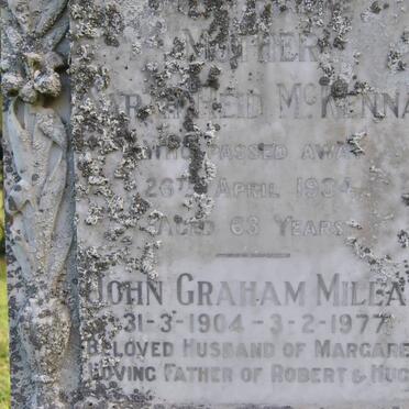 McKENNA Sarah Reid -1934 :: MILLAR John Graham 1904-1977