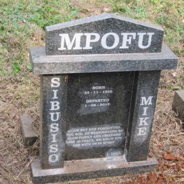 MPOFU Sibusiso Mike 1950-2013