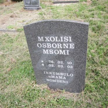 MSOMI Mxolisi Osborne 1976-2002