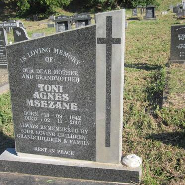 MSEZANE Toni Agnes 1942-2001