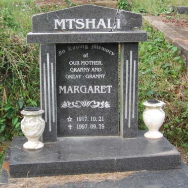 MTSHALI Margaret 1917-1997