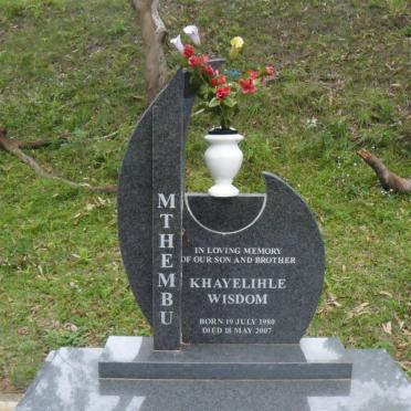 MTHEMBU Khayelihle Wisdom 1980-2007