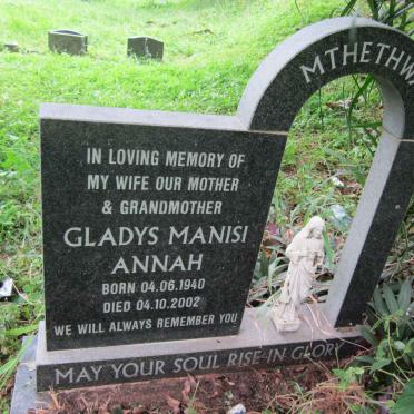 MTHETHWA Gladys Manisi Annah 1940-2002