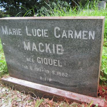 MACKIE Marie Lucie Carmen nee GIQUEL 1911-1982