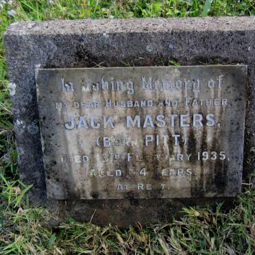 MASTERS Jack nee PITT -1935