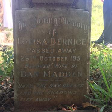 MADDEN Louisa Bernice -1951