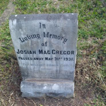 MACGREGOR Josiah -1931
