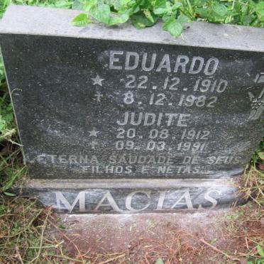 MACIAS Eduardo 1910-1982 &amp; Judite 1912-1991