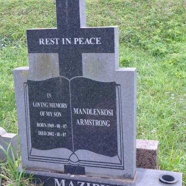 MAZIBUKO Mandlenkosi Armstrong 1969-2002