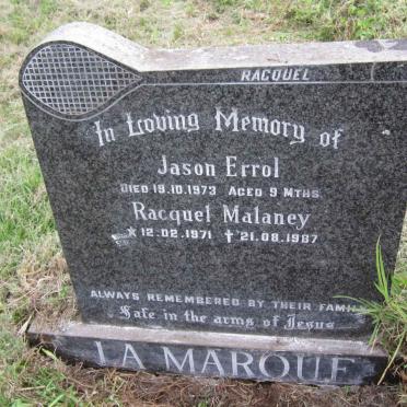 MARQUE Racquel Malaney, la 1971-1987 :: LA MARQUE Jason Errol 1973-1973
