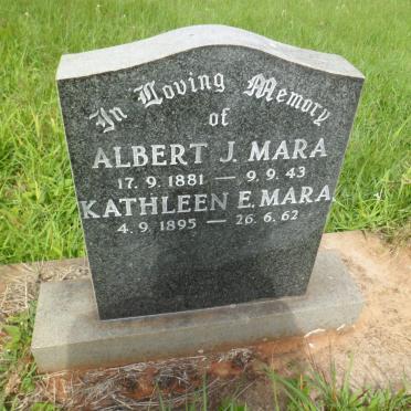 MARA Albert J. 1881-1943 &amp; Kathleen E. 1895-1962