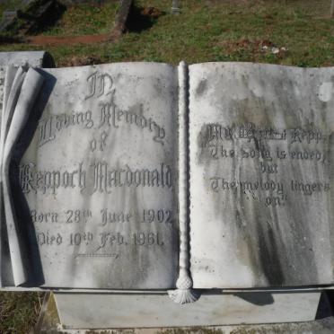 MACDONALD Keppoch 1902-1961