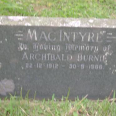 MacINTYRE Archibald Bernie 1912-1966