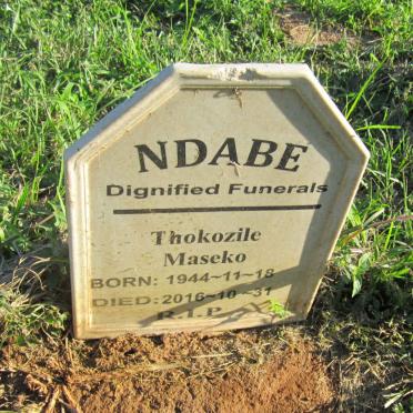MASEKO Thokozile 1944-2016