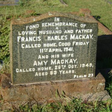 MACKAY Francis Charles -1941 &amp; Amy -1949