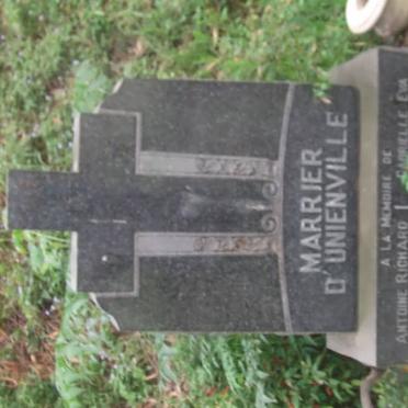MARRIER D'UNIENVILLE Antoine Richard -1953 &amp; Gabrielle Eva -1972