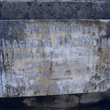 MACINTYRE Isabella 1871-1954