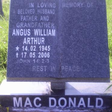 MAC DONALD Angus William Arthur 1945-2006