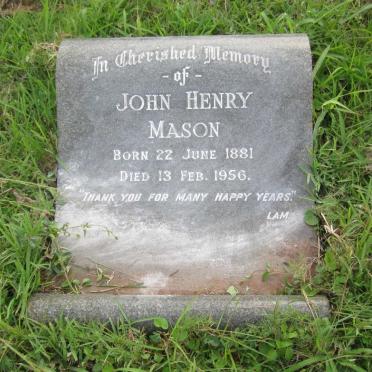 MASON John Henry 1881-1956