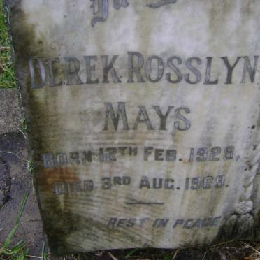 MAYS Derek Rosslyn 1928-1969