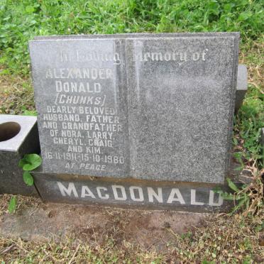 MacDONALD Alexander Donald 1911-1980