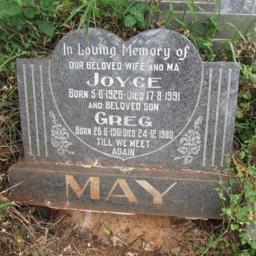 MAY Joyce 1926-1991 :: MAY Greg 1961-1980