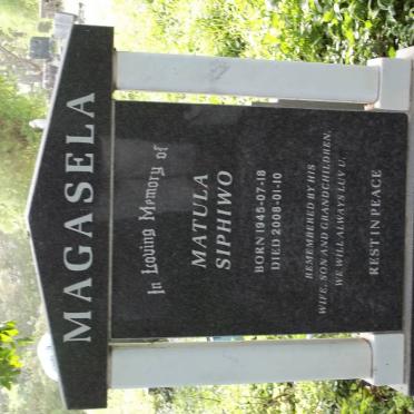 MAGASELA Matula Siphiwo 1945-2008