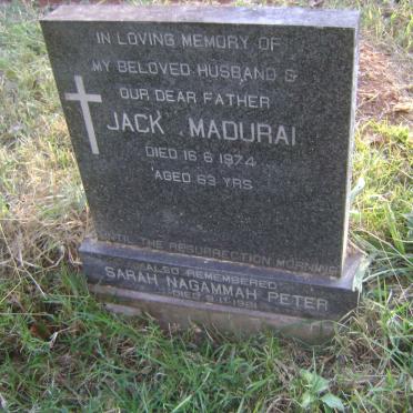 MADURAI Jack -1974 :: PETER Sarah NAGAMMAH -1961