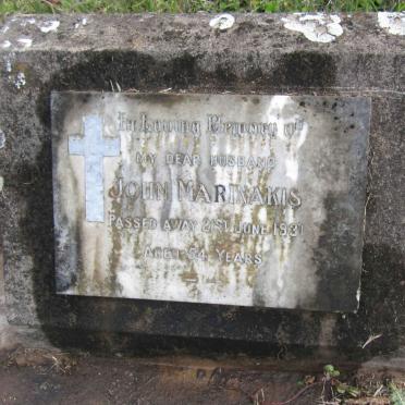 MARINAKIS John -1931